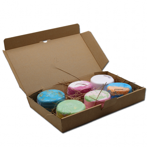 6 Essential & Fragrance Oil Large Bath Bomb Fizzer Set - Mix 2 - Image 2