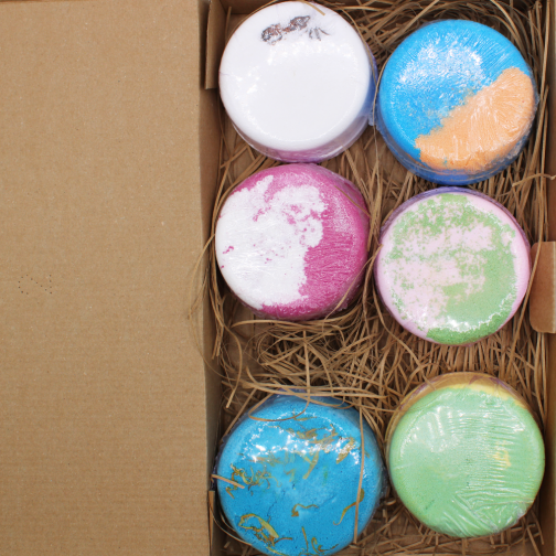 6 Essential & Fragrance Oil Large Bath Bomb Fizzer Set - Mix 2 - Image 3