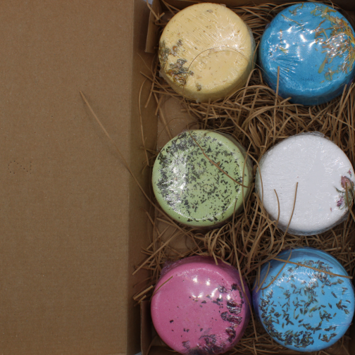 6 Essential Oil Large Bath Bomb Fizzer Set - Mix 1 - Image 2