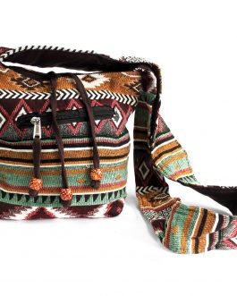 Small Jacquard Chocolate Sling Bag