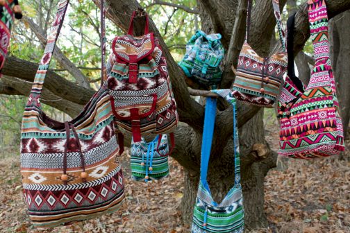 Jacquard Bag - Chocolate Backpack - Image 2