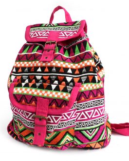 Jacquard Bag – Pink Backpack