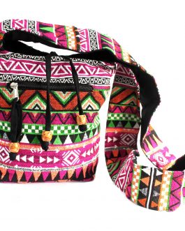 Small Jacquard Pink Sling Bag