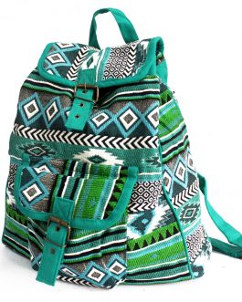 Jacquard Bag – Teal Backpack