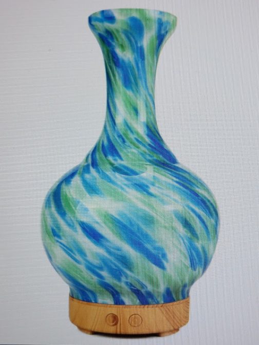 Aroma Atomiser - Blue / Green Glass Vase