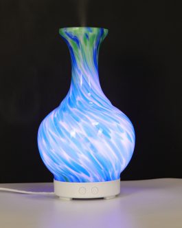 Aroma Atomiser – Blue / Green Glass Vase