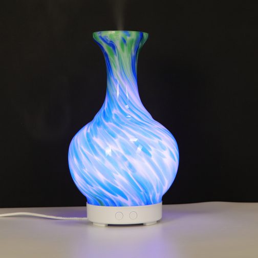 Aroma Atomiser - Blue / Green Glass Vase - Image 2