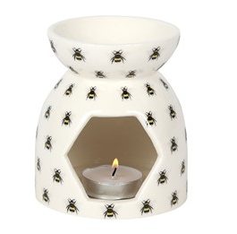 Bee Print Ceramic Tealight Burner