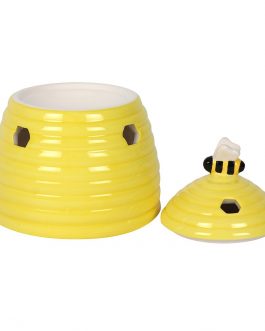 Yellow Beehive Ceramic Tealight Burner