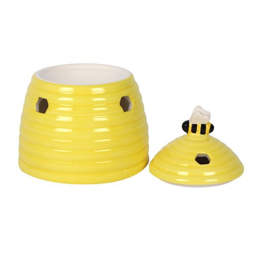 Yellow Beehive Ceramic Tealight Burner - Image 2