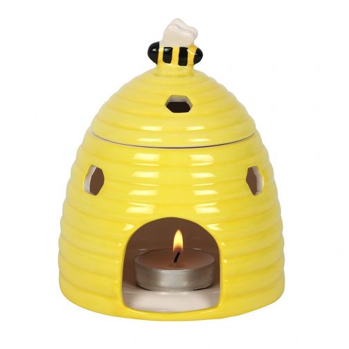Yellow Beehive Ceramic Tealight Burner