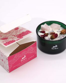 Hop Hare Rose Quartz Crystal Candle – The Lovers
