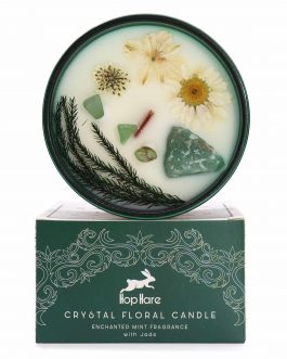 Hop Hare Jade crystal & Flower Candle – The Magician