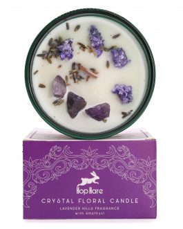 Hop Hare Amethyst Crystal Candle – The Moon.