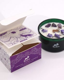 Hop Hare Amethyst Crystal Candle – The Moon.