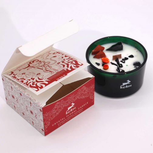 Hop Hare Red Jasper Crystal Candle - The Devil - Image 2