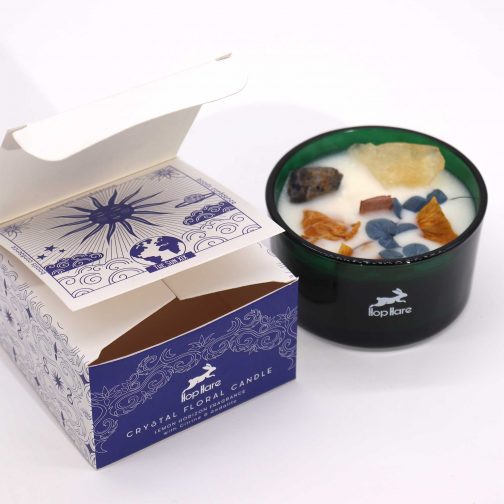 Hop Hare Citrine Crystal Candle - The Sun - Image 2