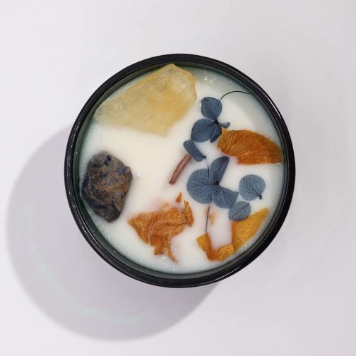 Hop Hare Citrine Crystal Candle - The Sun - Image 3