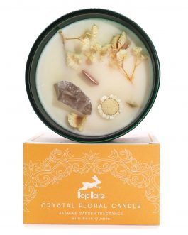 Hop Hare Rock Quartz Crystal Candle – The Lion